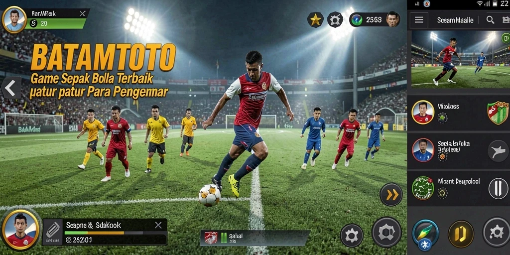 Screenshot utama BATAMTOTO menampilkan pertandingan sepak bola yang seru dan penuh aksi.