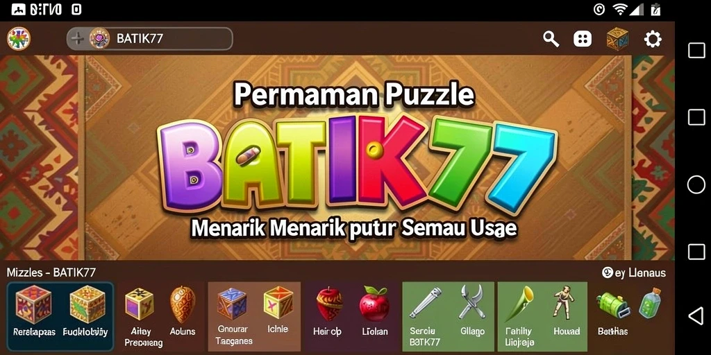 Gameplay menarik dari BATIK77 yang penuh tantangan puzzle.