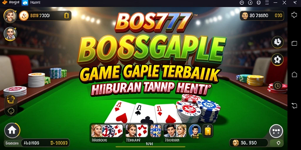 Menampilkan gameplay Gaple yang menarik dan interaktif.