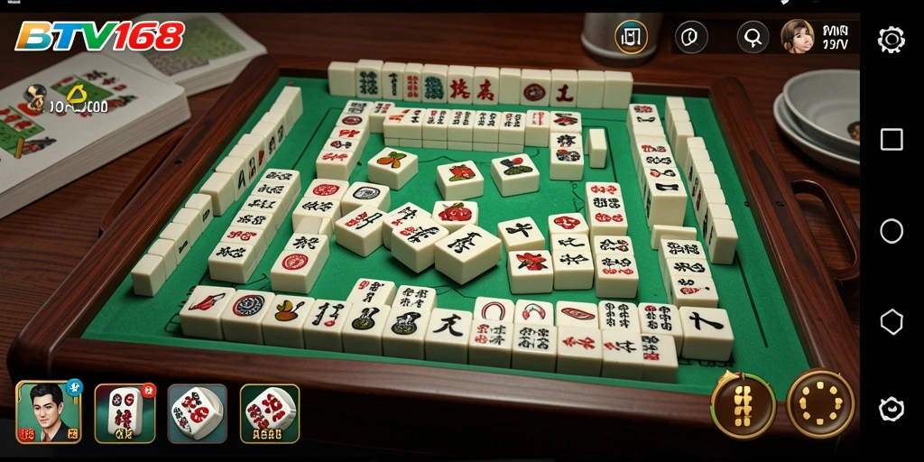 Tampilan gameplay Mahjong yang mengasyikkan di BTV168.