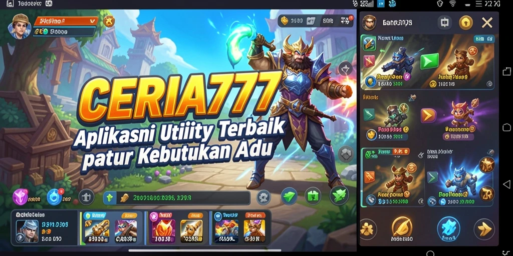 Tampilan antarmuka CERIA777 yang minimalis dan fungsional.