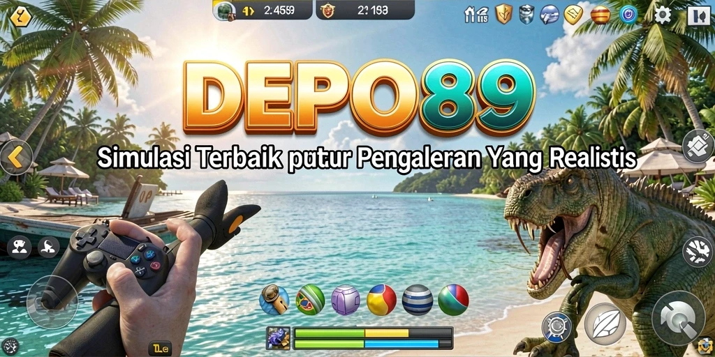 Tampilan screenshot menarik dari gameplay DEPO89 yang penuh warna.