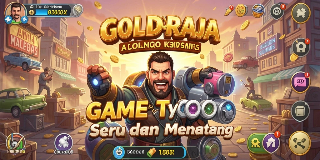 Tampilan gameplay GOLDRAJA yang menarik dan menantang.