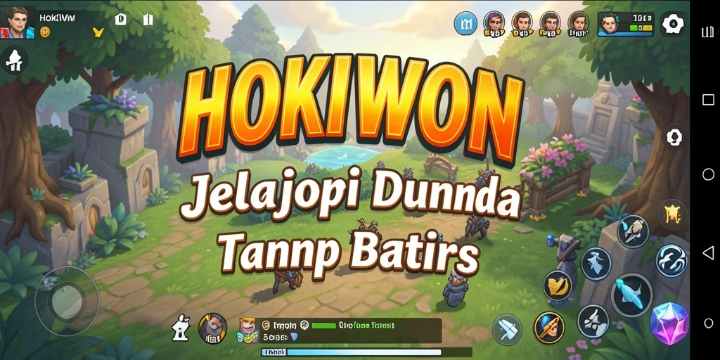 Gameplay HOKIWON yang membawa pemain menjelajahi dunia luas.