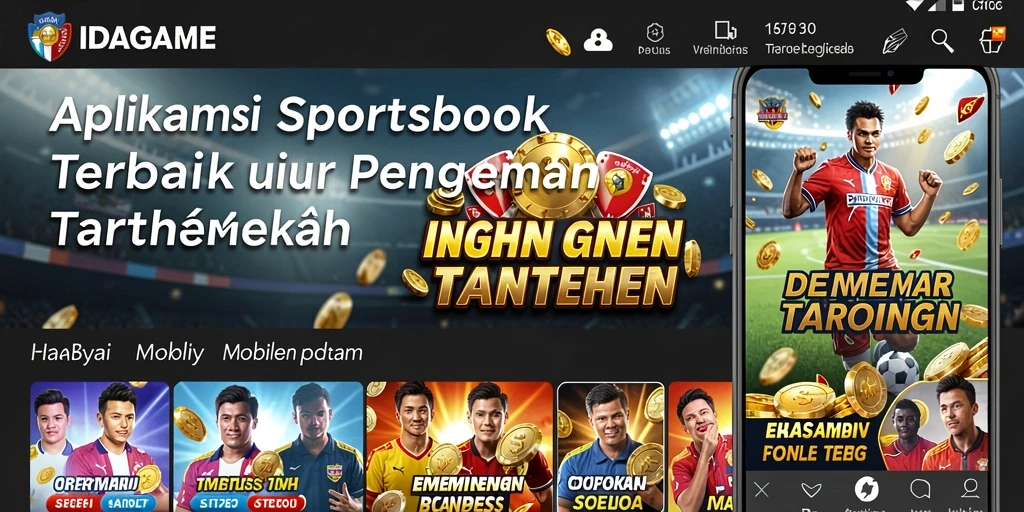 Tampilan menarik dari aplikasi Sportsbook IDAGAME dengan berbagai pilihan taruhan.