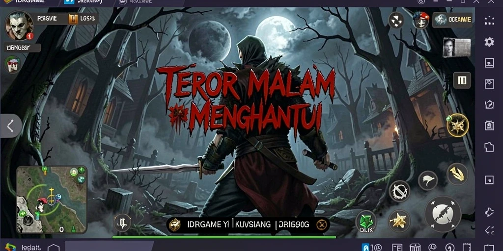 Tangkapan layar utama IDRGAME menampilkan suasana mencekam dan gameplay yang mendebarkan.