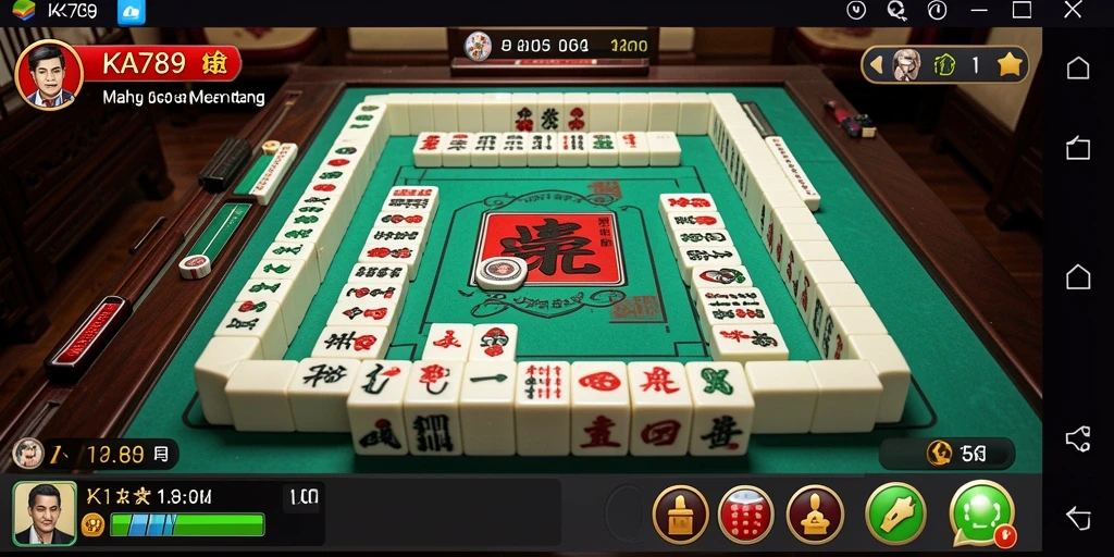 Tampilan gameplay KA789 yang menarik dalam permainan Mahjong.