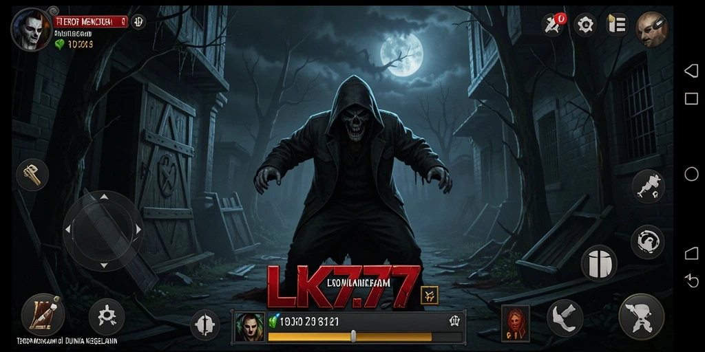 Screenshot utama LK777 menampilkan gameplay yang mencekam dan penuh ketegangan.