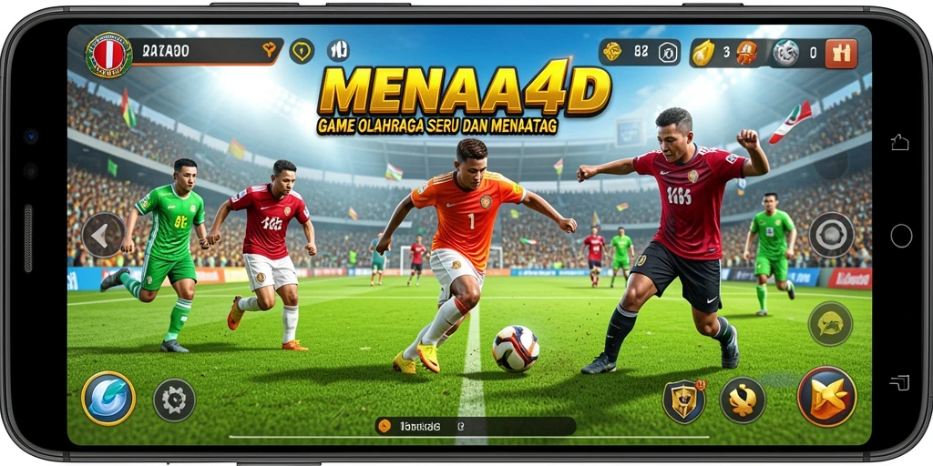 Tampilan menawan dari gameplay MENARA4D yang seru dan kompetitif.
