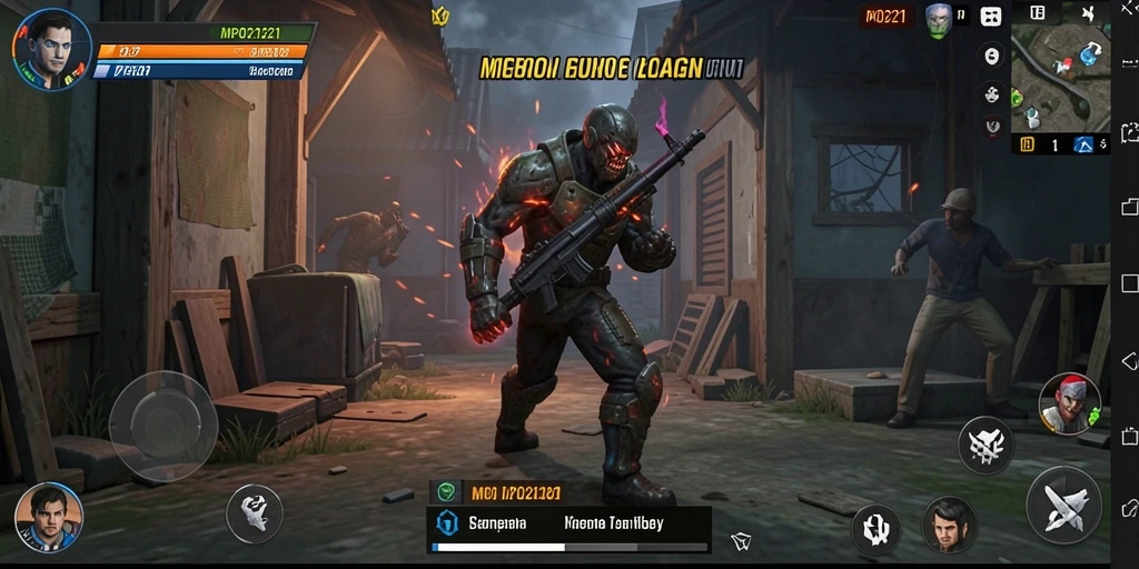 Tampilan gameplay MPO2121 dengan atmosfer horror yang mencekam.