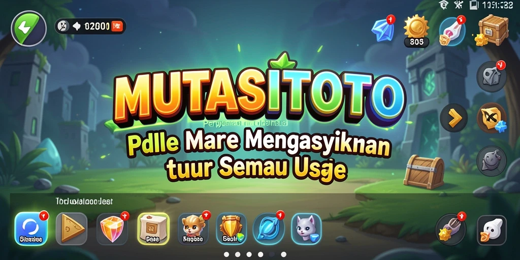 Screenshot menunjukkan gameplay Idle yang memukau dan interaktif.