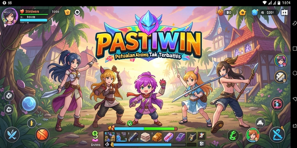 Tampilan gameplay PASTIWIN yang seru dan penuh warna.