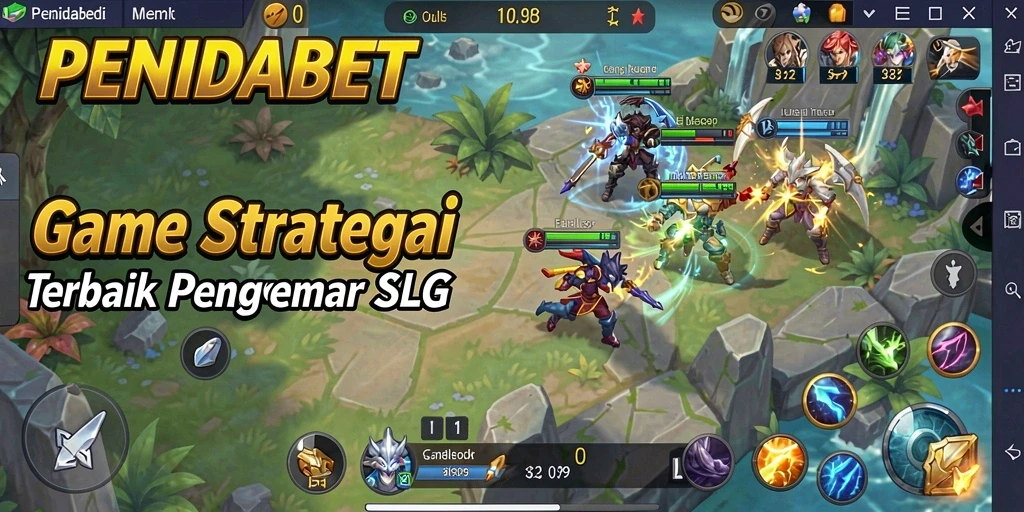 Screenshot utama gameplay PENIDABET dengan aksi pertempuran menarik.