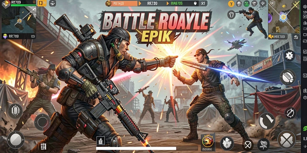 Gameplay Battle Royale yang mendebarkan di RR789.
