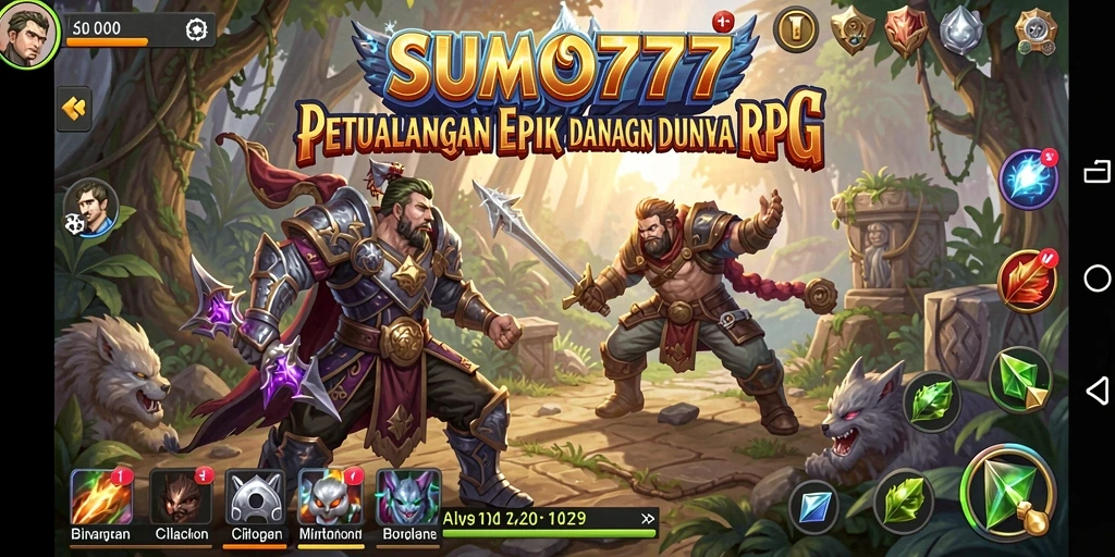 Tangkapan layar menunjukkan aksi pertarungan seru dalam SUMO777.