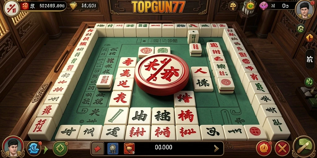 Gameplay Mahjong yang seru dan menantang di TOPGUN77.