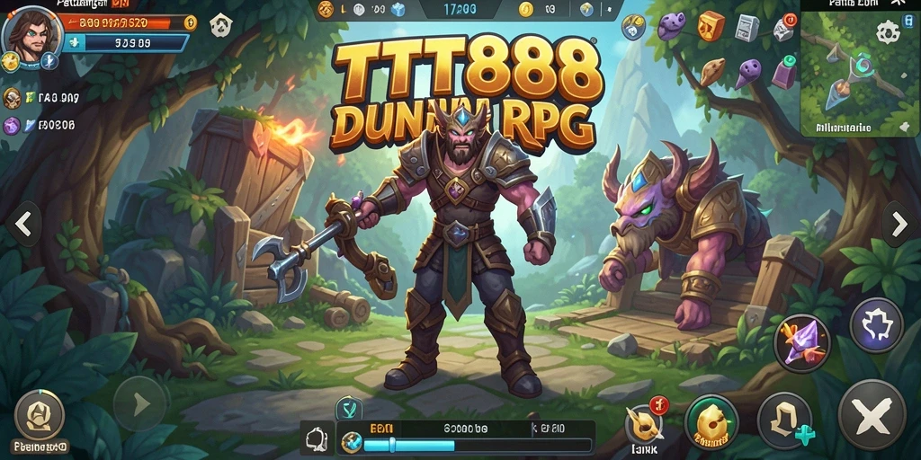 Tampilan gameplay RPG yang seru dan mendebarkan di TTT888.